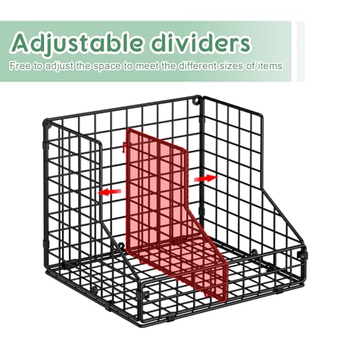 6 Pack Stackable Can Organizer for Pantry with Adjustable Dividers (S-(6 pack))