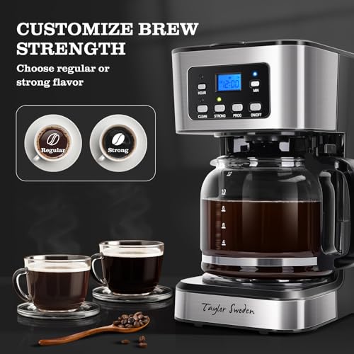 12 Cup Programmable Coffee Maker (Black)