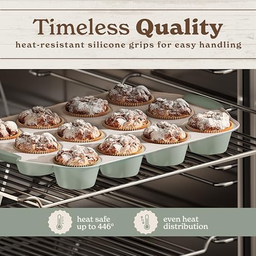 Nonstick Stackable Bakeware Set (Sage - 22 Pcs)
