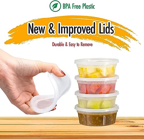 Deli Containers with Lids Leakproof (8oz 240 Sets)