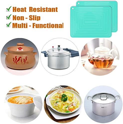 Large Silicone Trivet Mats for Hot Dishes (2 Count)