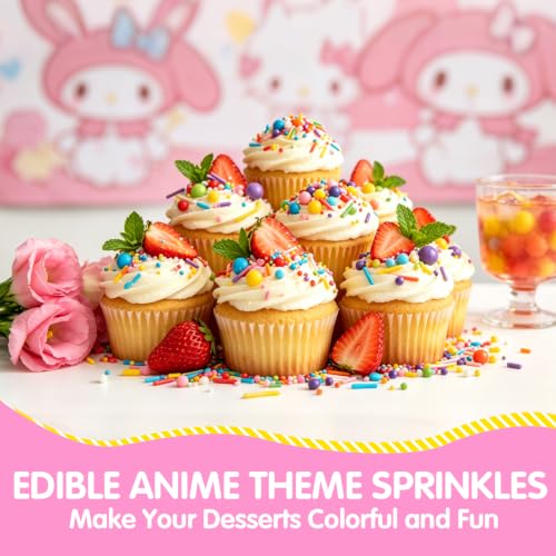 Edible Rainbow Pearl Sprinkles (Rainbow Mix)