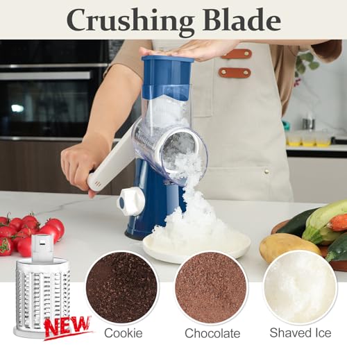 Rotary Cheese Grater Hand Crank Cheese Shredder for Fresh Cheese