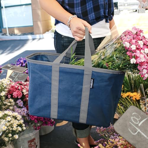 Collapsible EcoBasket Tote (Gray/Black / 30l - 1 Pack)