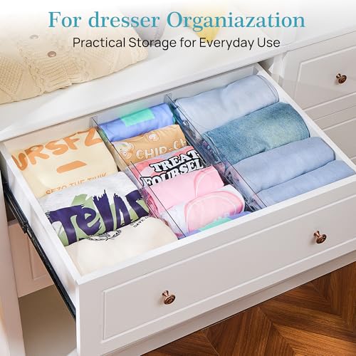 4" High Drawer Dividers for Clothes (4" H,13-22" L)