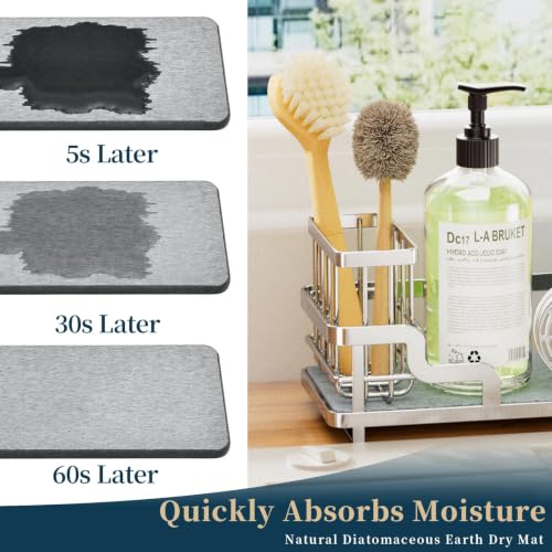 Sponge Holder for Kitchen Sink (Silver)