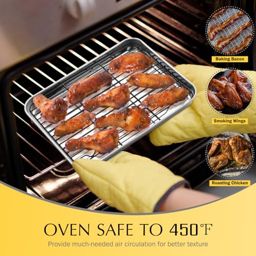 Small Baking Cooling Rack Set of 2 (9.7” x 7.3”)