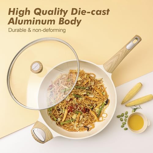 Ceramic Cookware Sets (Ceramic White)