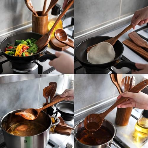 Wooden Utensil Set (8 Pcs Extended)