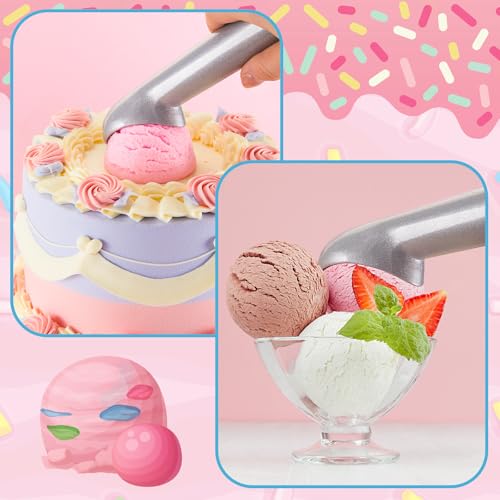 12 Pcs Ice Cream Scoop Set (Silver)