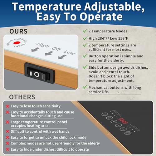 Warming Trays for Buffets Party (White / Long 31.5"x11.8")