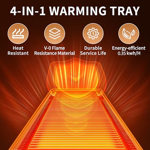 Electric Warming Tray (White / Extra Long 47.24"x11.81")
