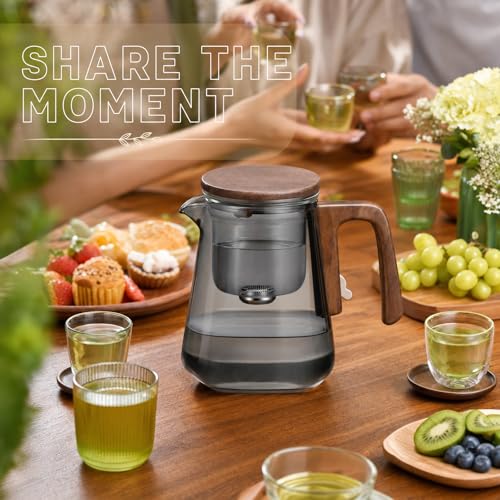 Magnetic Glass Teapot with Infuser (Square 750)