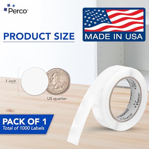 Clear Round Circle Dot Sticker 1 (Clear / 1 Inch)