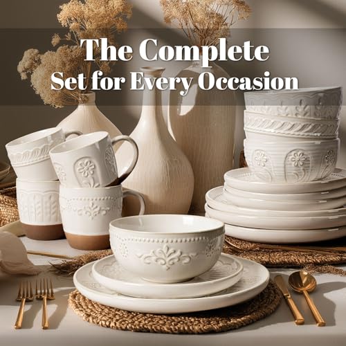 Plates And Bowls Sets (Multiple Patterns (16 Pieces) (White))