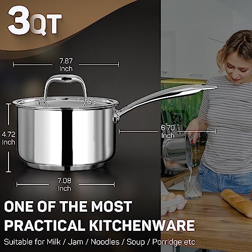 3 Qt Saucepan with Lid (Sauce Pan / 3 Quart)