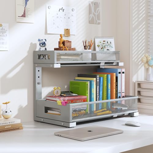 1 Pack 17IN Depth Under Sink Storage Organizer (Gun Gray / 1 Pack-17"Dx11.4"-16.14"H)