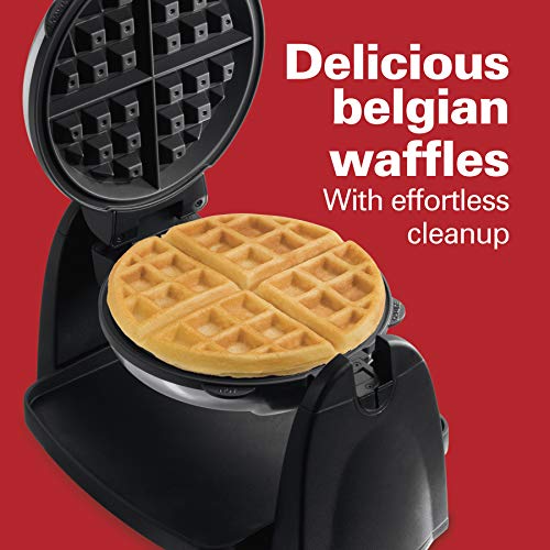 Flip Belgian Waffle Maker with Non (Stainless Steel / Single Flip, Non-Stick Plates)
