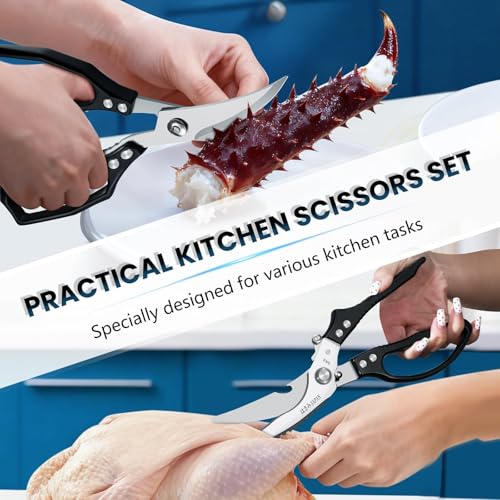 Black Kitchen Scissors Set (Black / 2)
