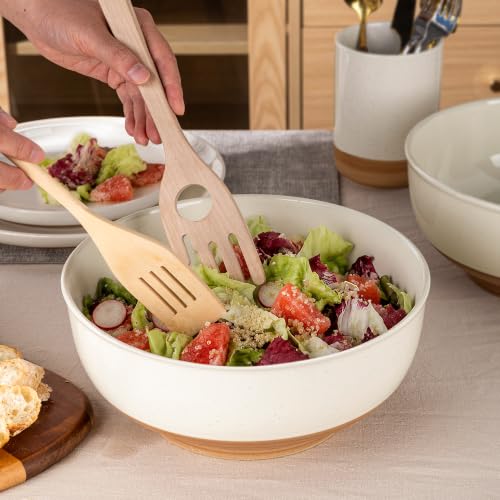 9.8’’ Ceramic Serving Bowls (2PCS / Light Beige)