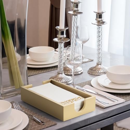 Gold Napkin Holder for Bathroom (Champagne Gold)