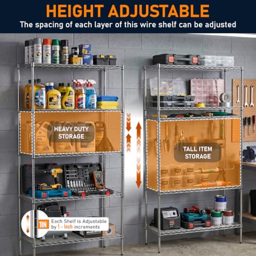 5 Tier Wire Shelf