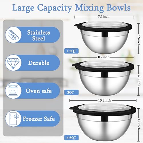 Mixing Bowls Sets of 3 (6 Count)