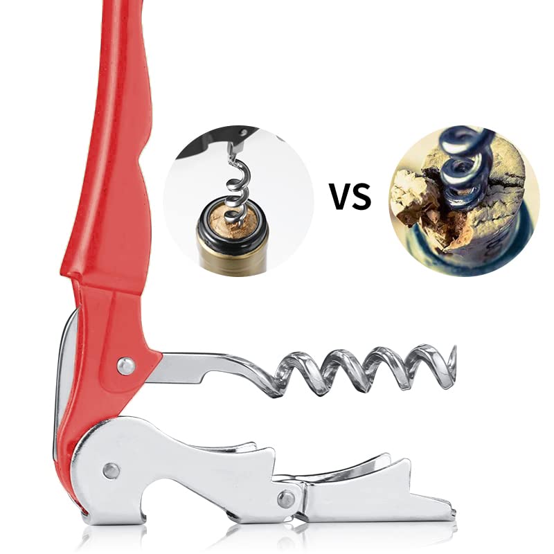 Professional Waiter Corkscrew Wine Openers Set (2 Count)