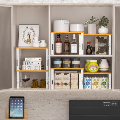 Expandable Kitchen Cabinet Organizer Shelves