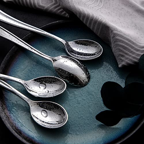 200PCS Silver Plastic Spoons (Spoon Silver)
