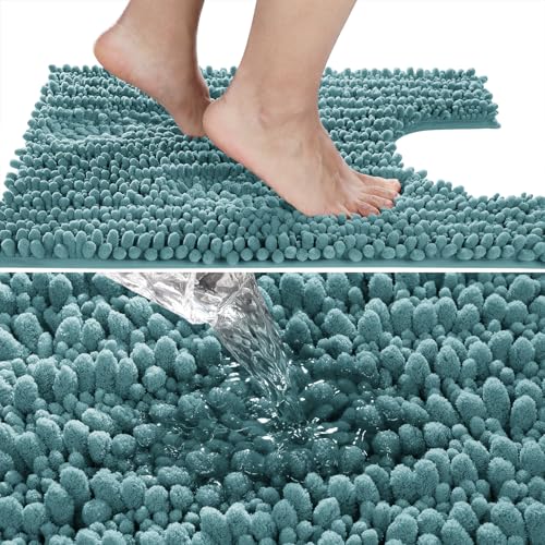 Toilet Rug U Shaped Washable 24x24 Inch