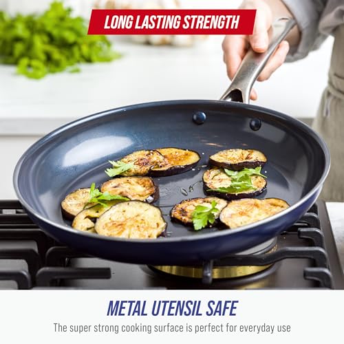 12" Diamond Ceramic Nonstick Frying Pan Skillet with Lid (12" Frying Pan Skillet with Lid)