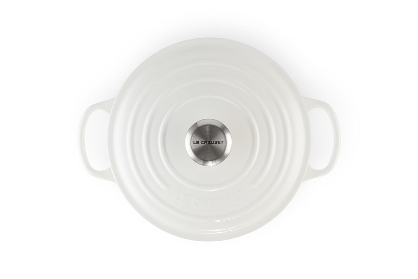 Enameled Cast Iron Round Dutch Oven (White / 4.5 Qt)