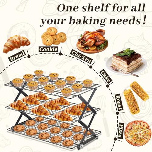 3 Tier Collapsible Cooling Rack (26 Count)