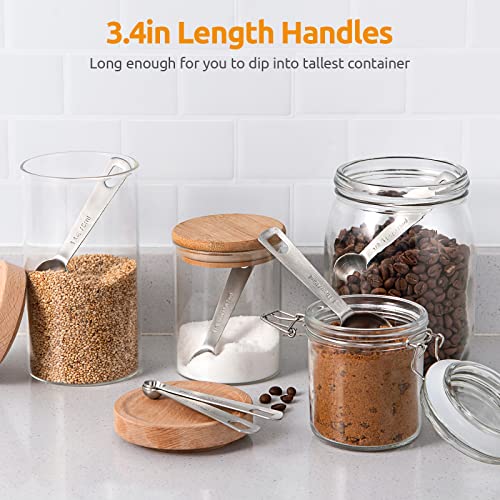 18 8 Stainless Steel Measuring Spoons Set of 6