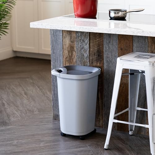 Dog Food Storage Container (25 lbs / Gray/Dark Gray)
