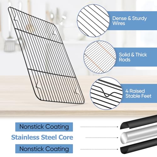 Nonstick Baking Sheet with Rack (4 Count)