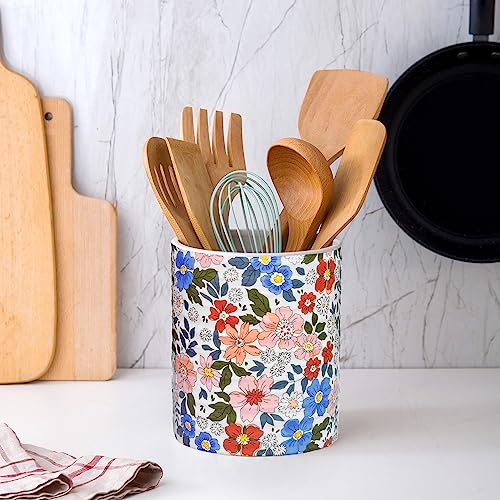 Kitchen Utensil Holder (Vintage Flower)