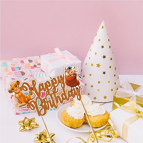 The Lion Kng Happy Birthday Cake Topper (10 Count)