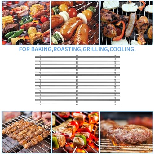 18.7" SUS304 9MM Cooking Grates for Weber Genesis II 400 and Genesis II LX 400