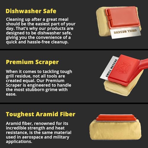 Bristle Free Grill Brush with Scraper (Scraper Brush)