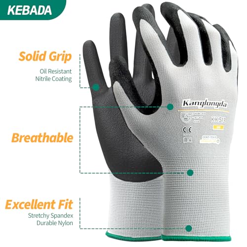 Work Gloves for Men and Women (3 Count)