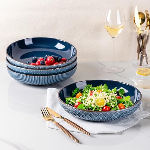 8.5'' Large Pasta Bowls (36oz / Moonlight Blue)