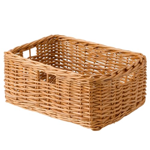 Pantry Baskets (Willow(Light Brown) / 15"L x 11"W x 6¾"H)