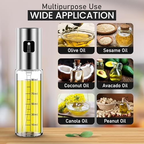 Oil Sprayer for Cooking (One Bottle Set)