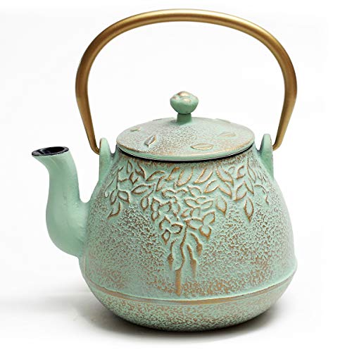 Japanese Teapot with Stainless Steel Infuser (1 Quarts / Light Green)