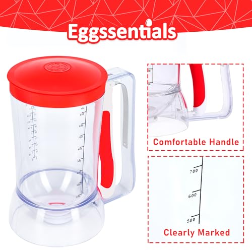 Pancake Batter Dispenser (Red / 4 Cup Capacity)