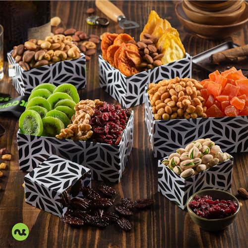 Dried Fruit & Mixed Nuts Gift Basket (Leaf - 6 Tier Tower)