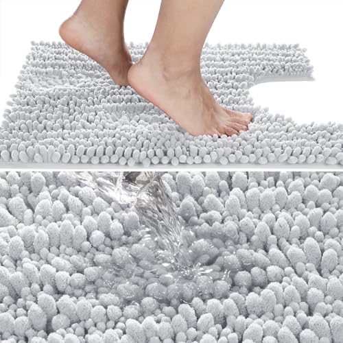 Toilet Rug U Shaped Washable 24x20 Inch