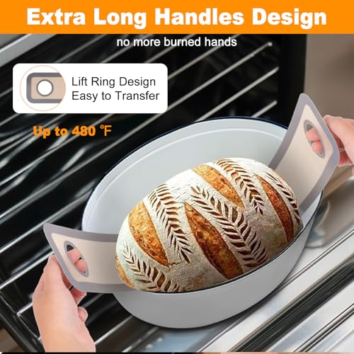 Silicone Bread Sling for Dutch Oven 2 Pcs (2 PCS Round)